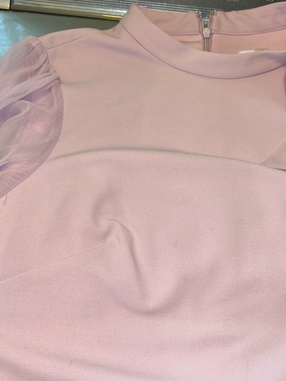 Calvin Klein Light Lavender Long Sleeve Dress 14 - Picture 7 of 7